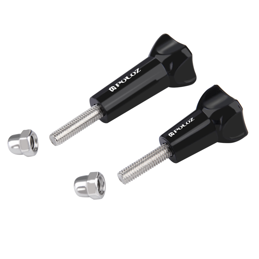 Puluz PU111 Plastic Thumb Knob Standard Long Screw + Short Screw for GoPro - Black