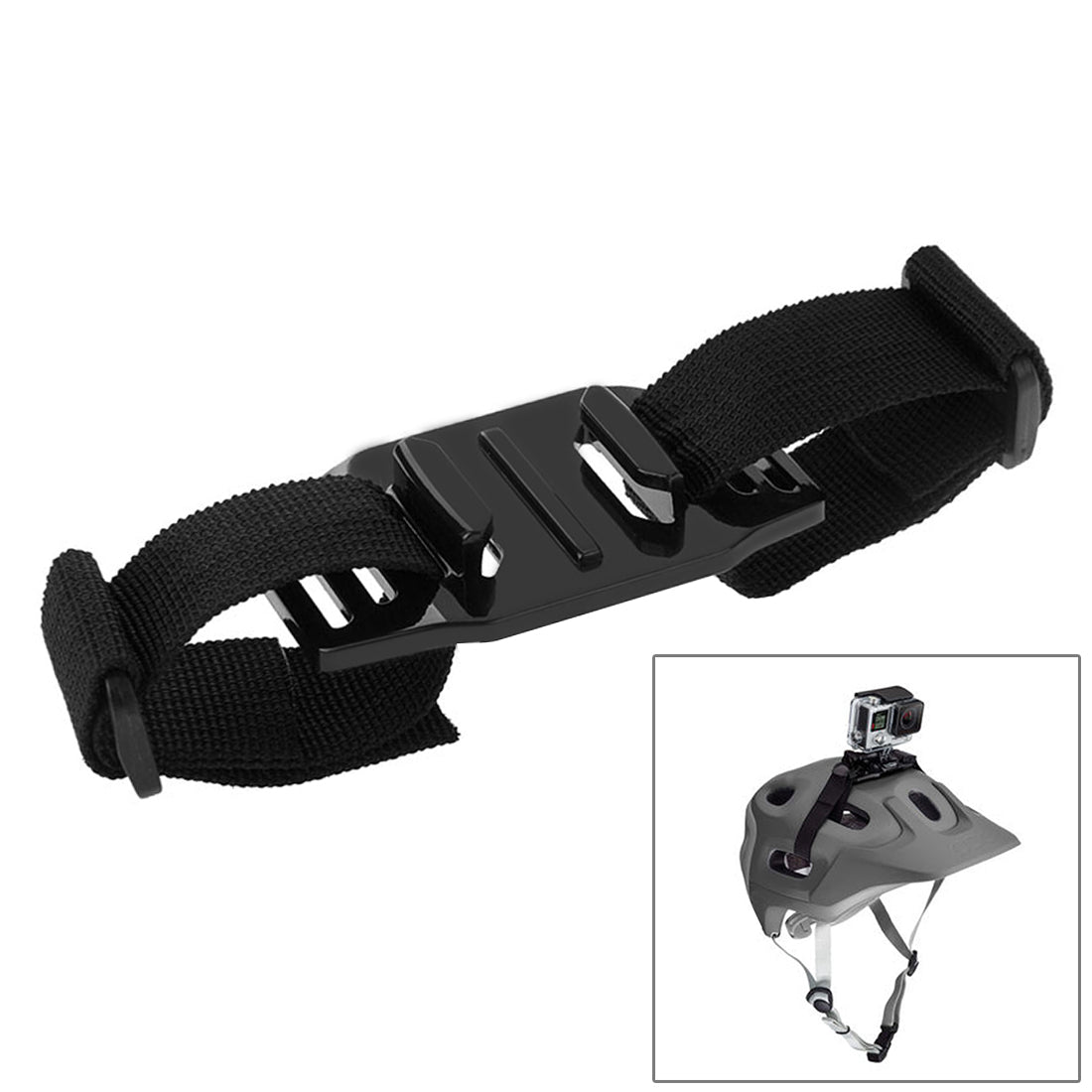 Puluz PKT19 24 in 1 Bike Helmet Strap Extension Arm Quick Release Buckles Surface Mounts Combo Kit for GoPro