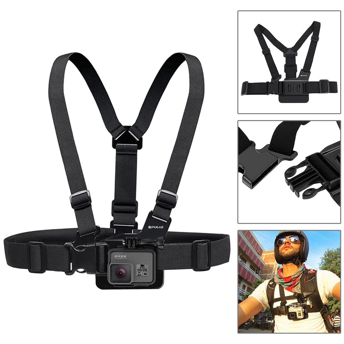 Puluz PKT27 53 in 1 Portable Action Set Mount for GoPro Hero 4/3+/3/2/1 SJ4000/5000/6000/Xiaomi Yi