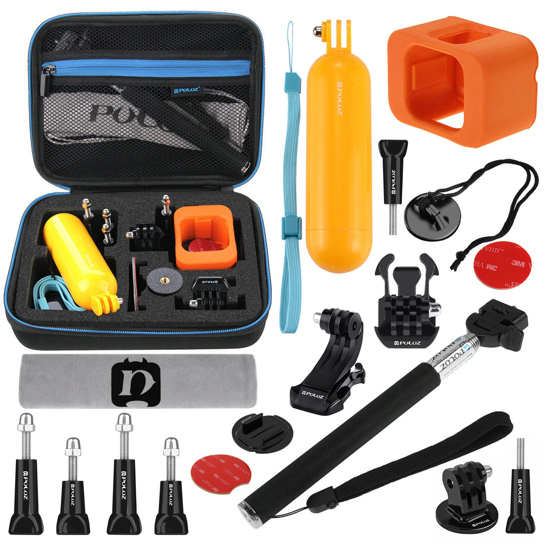 PULUZ PKT23 18 in 1 Camera Accessories Combo Kit for GoPro Hero5 Session / Hero4 Session