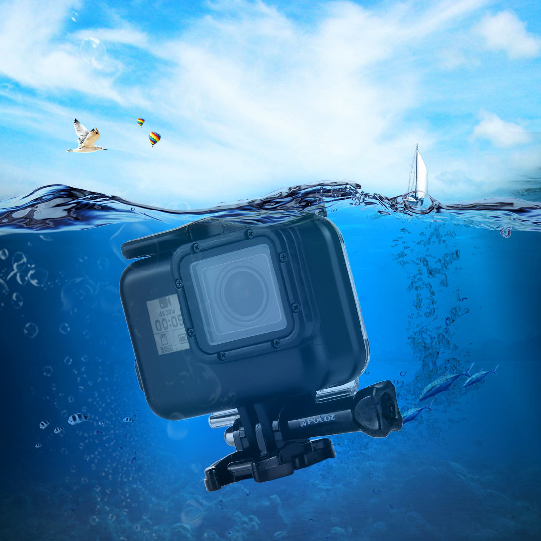 Puluz PU226 for GoPro Hero5 Diving Touch Screen 45M Waterproof Case Shell