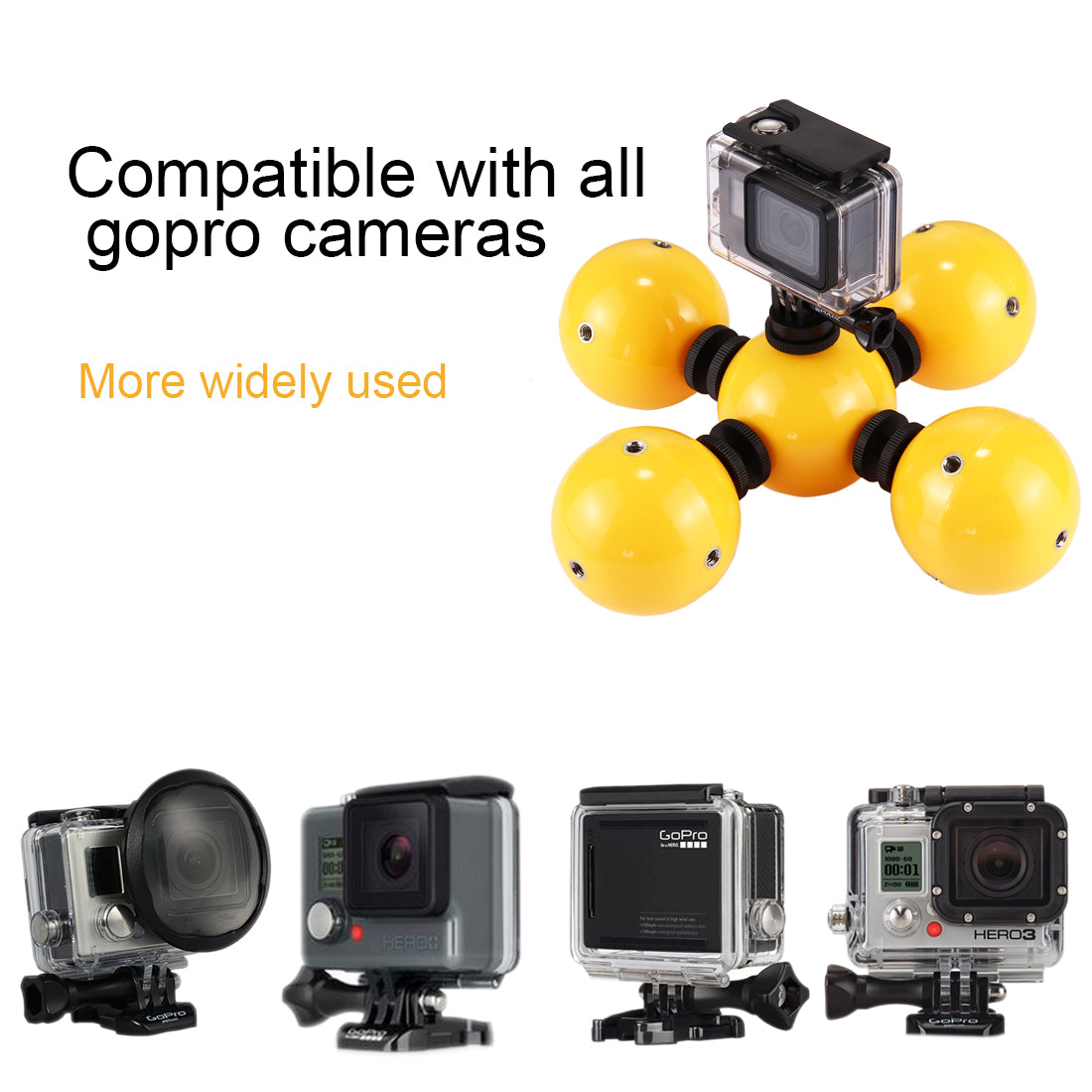 Puluz PU209 GoPro Floating Bobber Balls Buoyancy Sphere Balls for Gopro Cameras