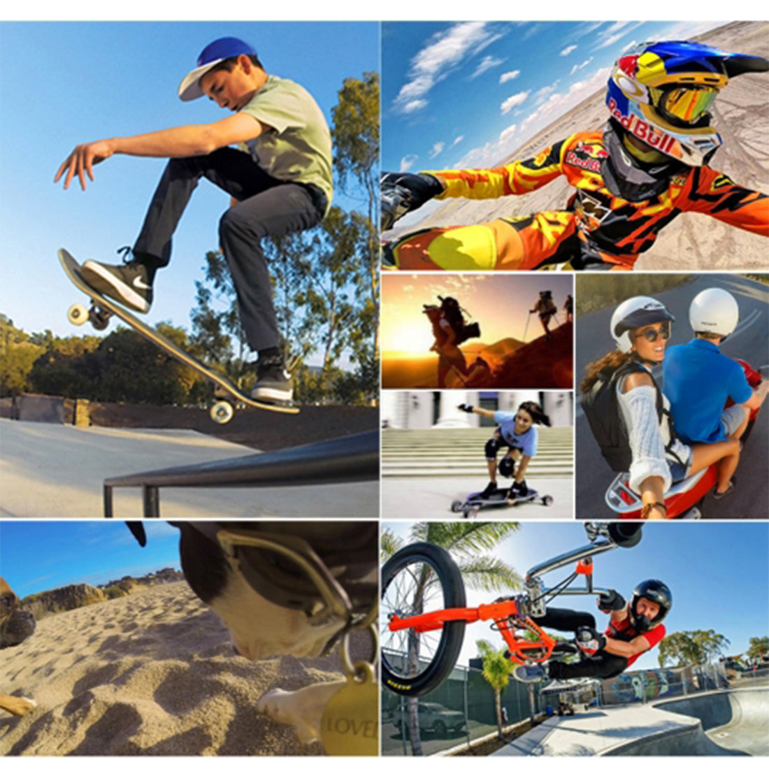 PULUZ PU189 Silicone Protective Housing Frame Case and Lens Cap for GoPro Hero 5/6/7 - Rose