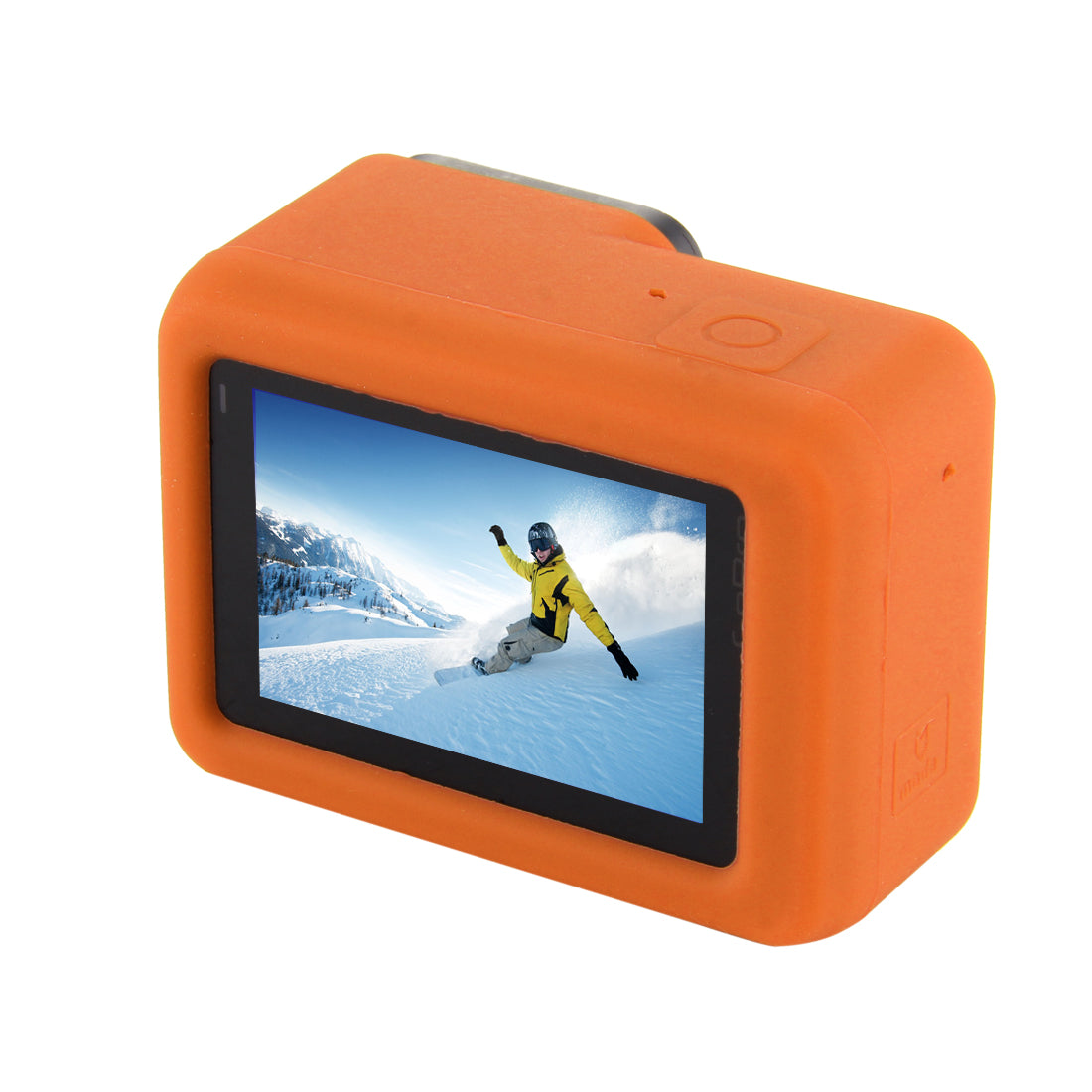 PULUZ PU189 Silicone Protective Housing Frame Case and Lens Cap for GoPro Hero 5/6/7 - Orange