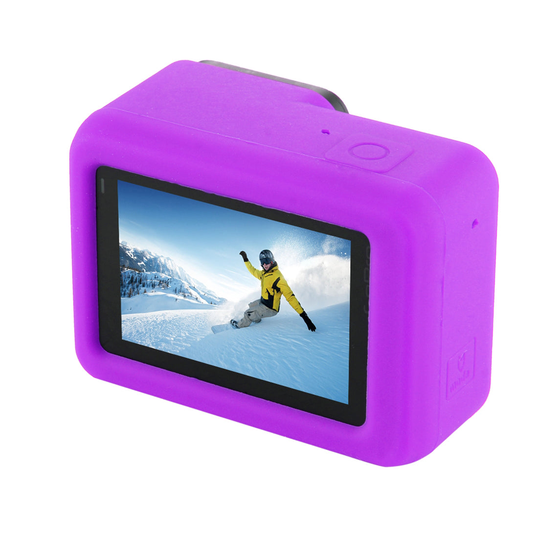 Puluz PU189 Silicone Protective Housing Frame Case and Lens Cap for GoPro Hero 5/6/7 - Purple