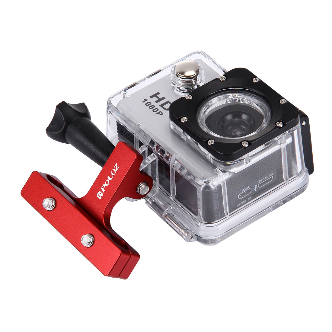 Puluz PU181 Aluminium Alloy Bike Seat Cushion Mount for GoPro Hero 6/5/4, DJI OSMO Action Camera - Red