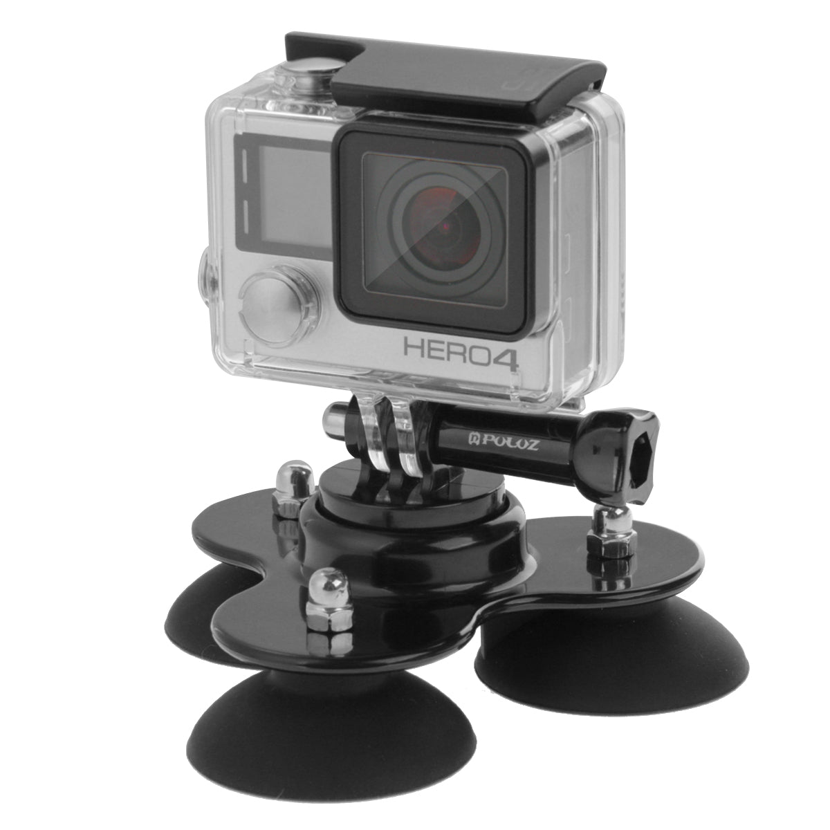 Puluz PU164B Triangle Suction Cup Mount with Screw for GoPro HERO 6 / 5 / 5 Session / 4 Session