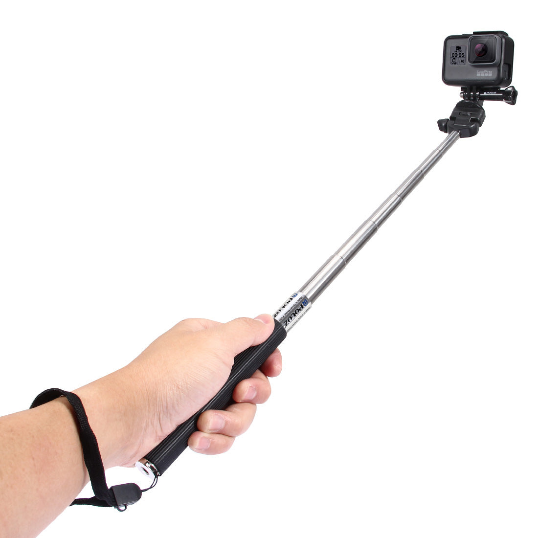 PULUZ PU55 Extendable Selfie Stick Adjustable Telescoping Handheld Monopod Pole for GoPro Hero 7/6/5/5 Session/4Session/4/3+/3/2/1, DJI Osmo Action Camera