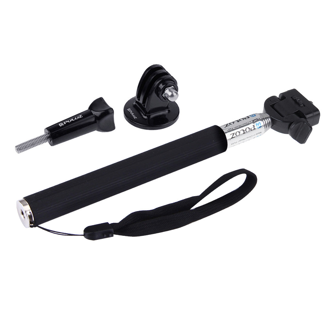 PULUZ PU55 Extendable Selfie Stick Adjustable Telescoping Handheld Monopod Pole for GoPro Hero 7/6/5/5 Session/4Session/4/3+/3/2/1, DJI Osmo Action Camera