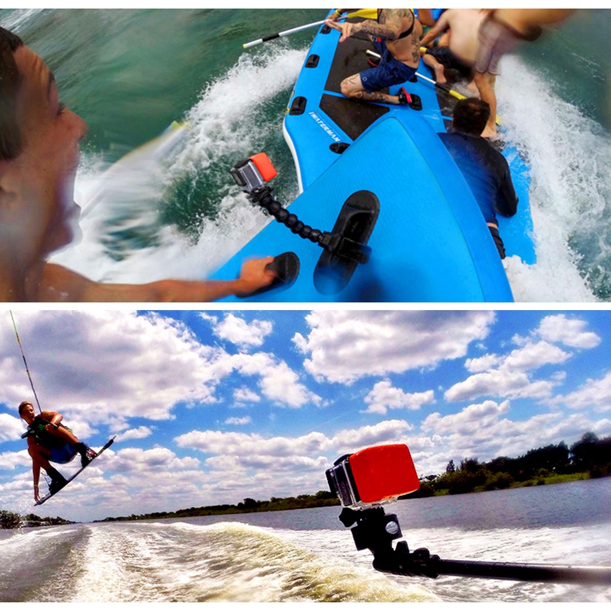 PULUZ PU46 Floaty Backdoor Case with Adhesive Sticker for GoPro Hero 6/5/5 Session/4 Session