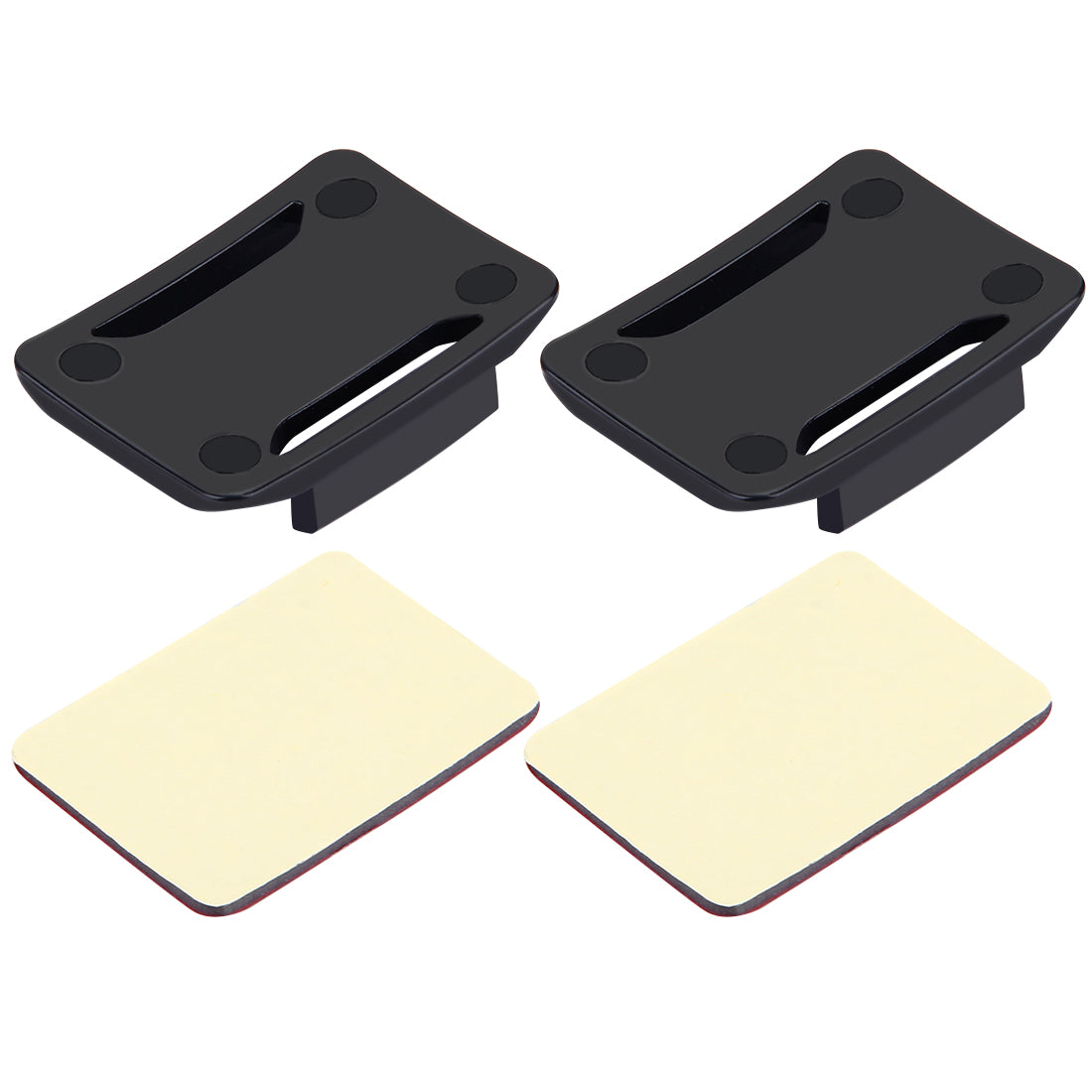 Puluz 2PCS Curved Surface Mounts + 2PCS Adhesive Mount Stickers for GoPro Hero 6 / 5 / 5 Session / 4 Session