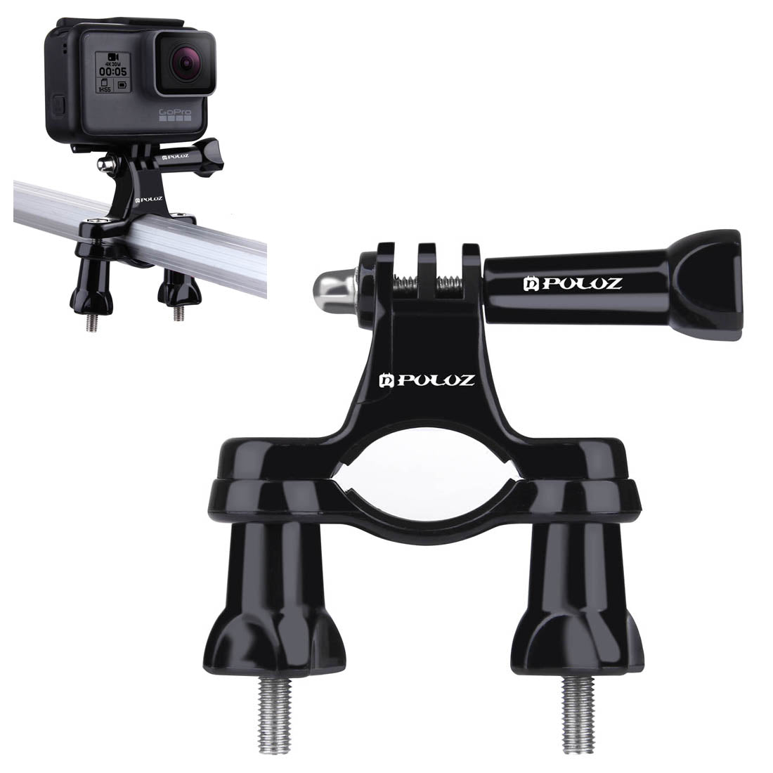 Puluz PU01 Universal Bike Motorcycle Handlebar Mount with Screw for GoPro Hero 6 / 5 / 5 Session / 4 Session