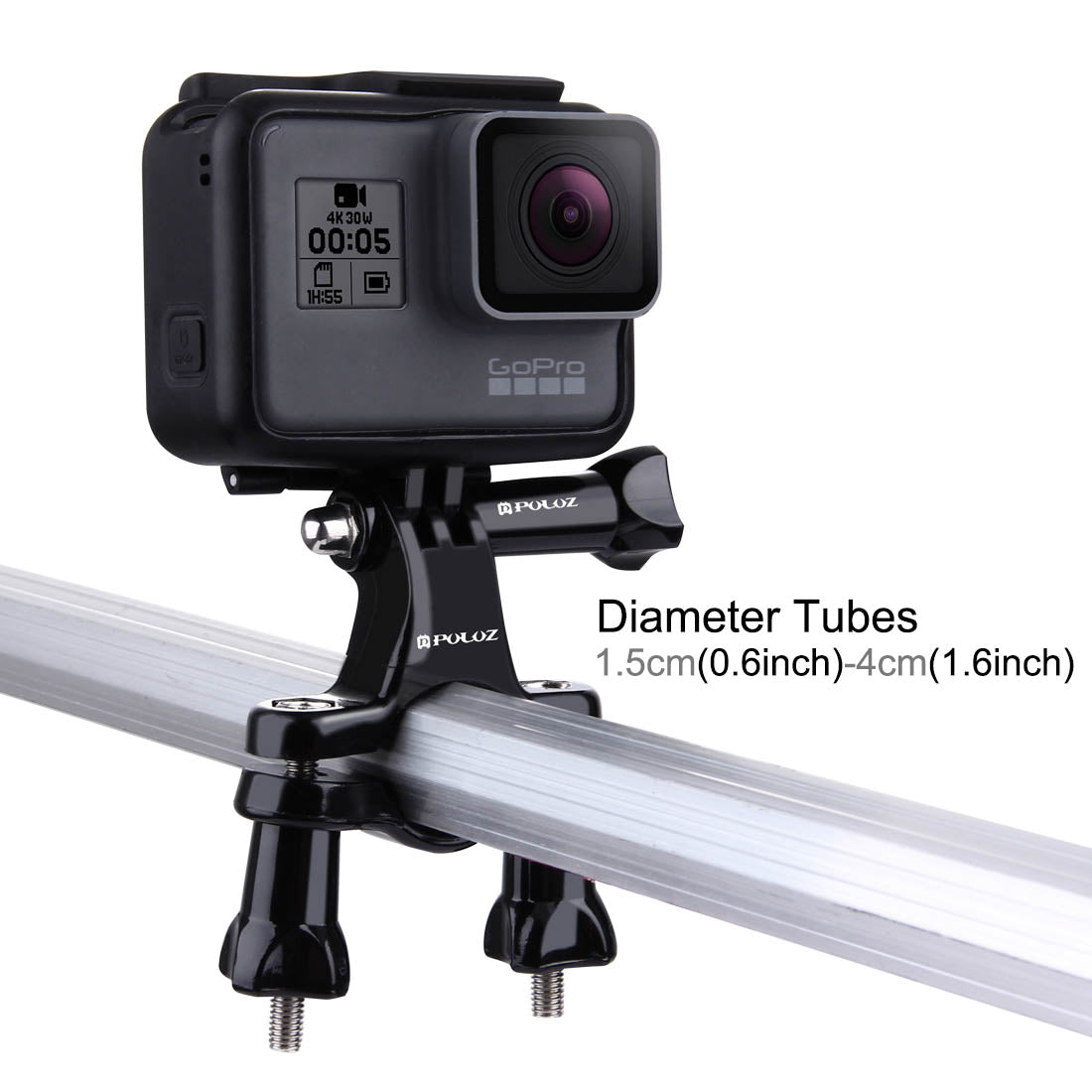 Puluz PU01 Universal Bike Motorcycle Handlebar Mount with Screw for GoPro Hero 6 / 5 / 5 Session / 4 Session