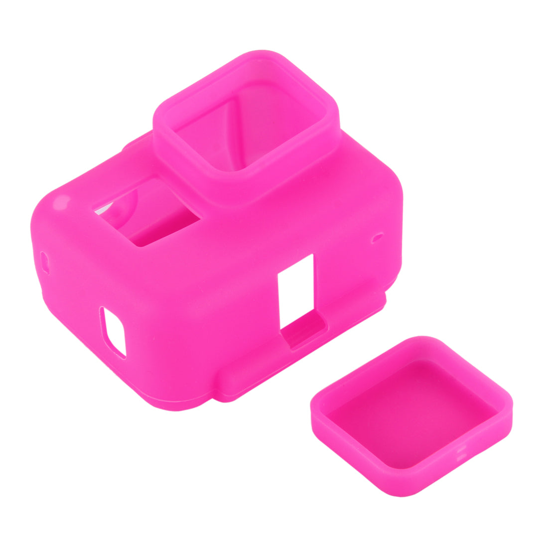 PULUZ PU190 Silicone Case and Lens Cover for GoPro Hero 5 with Frame - Rose