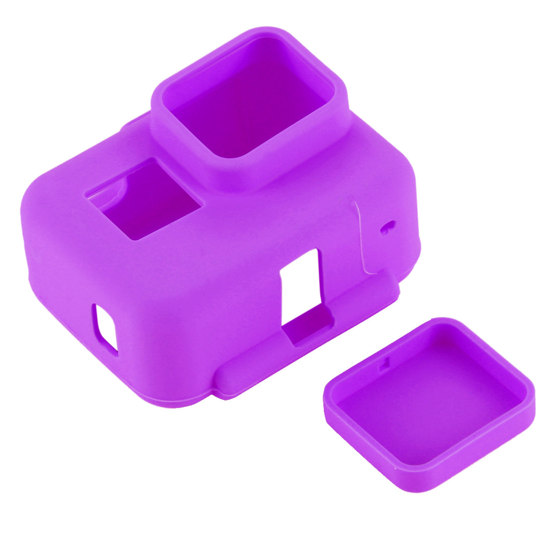 PULUZ PU190 Silicone Case and Lens Cover for GoPro Hero 5 with Frame - Purple