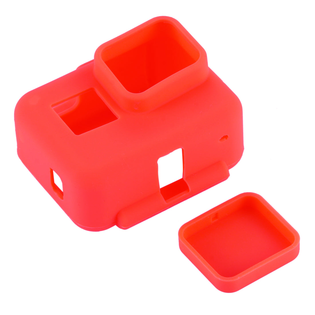 PULUZ PU190 Silicone Case and Lens Cover for GoPro Hero 5 with Frame - Red