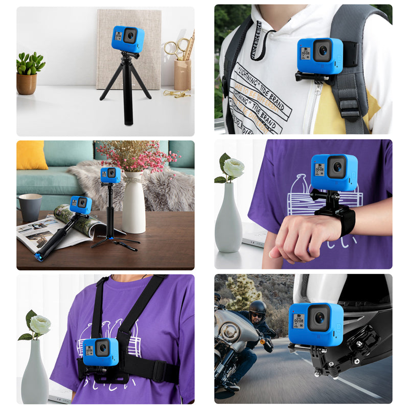 Soft Silicone Protection Case for GoPro Hero 8 - Blue