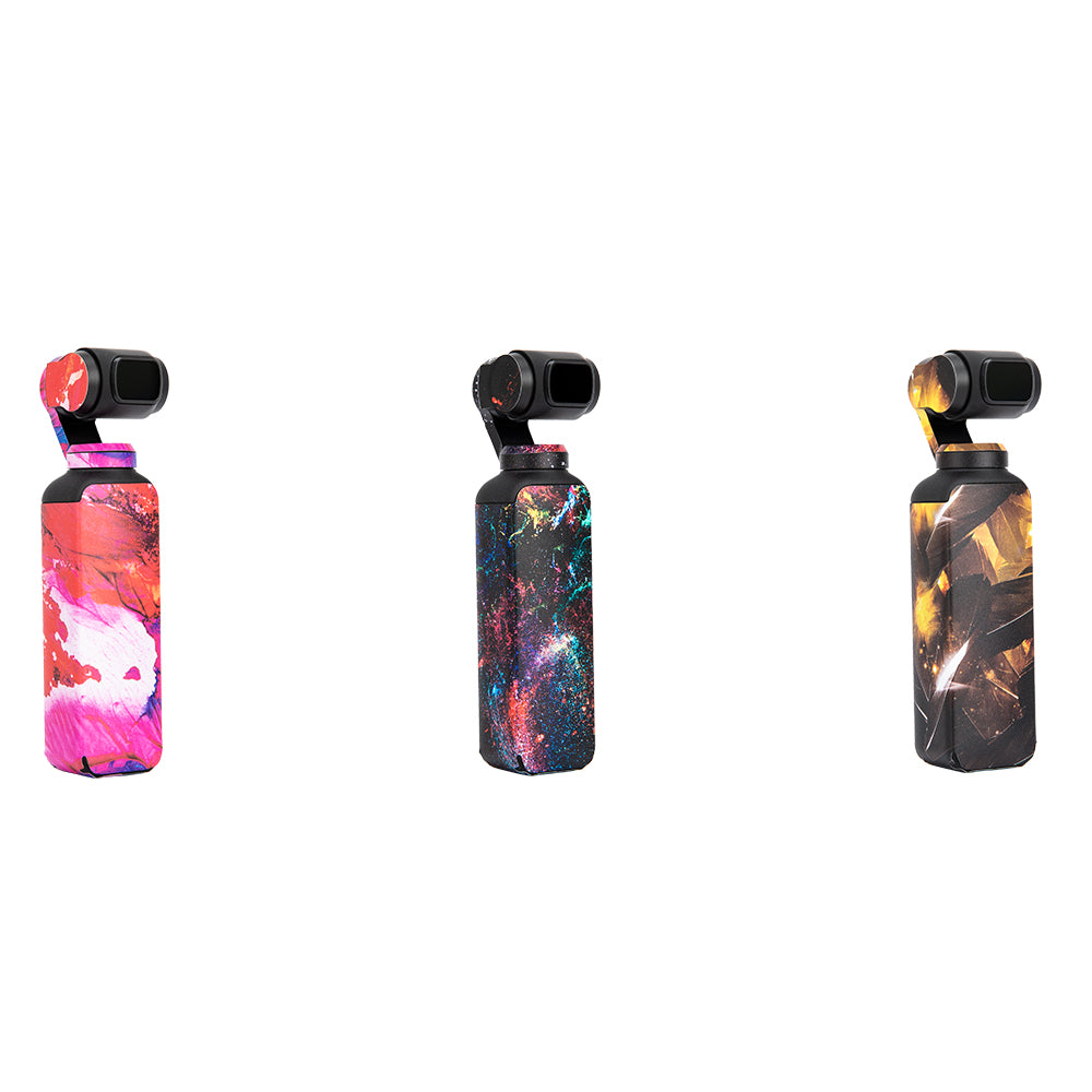 3Pcs Waterproof Stickers for DJI OSMO Pocket Handheld Gimbal Colorful Decals 3M Scotchcal Film Skin Stickers