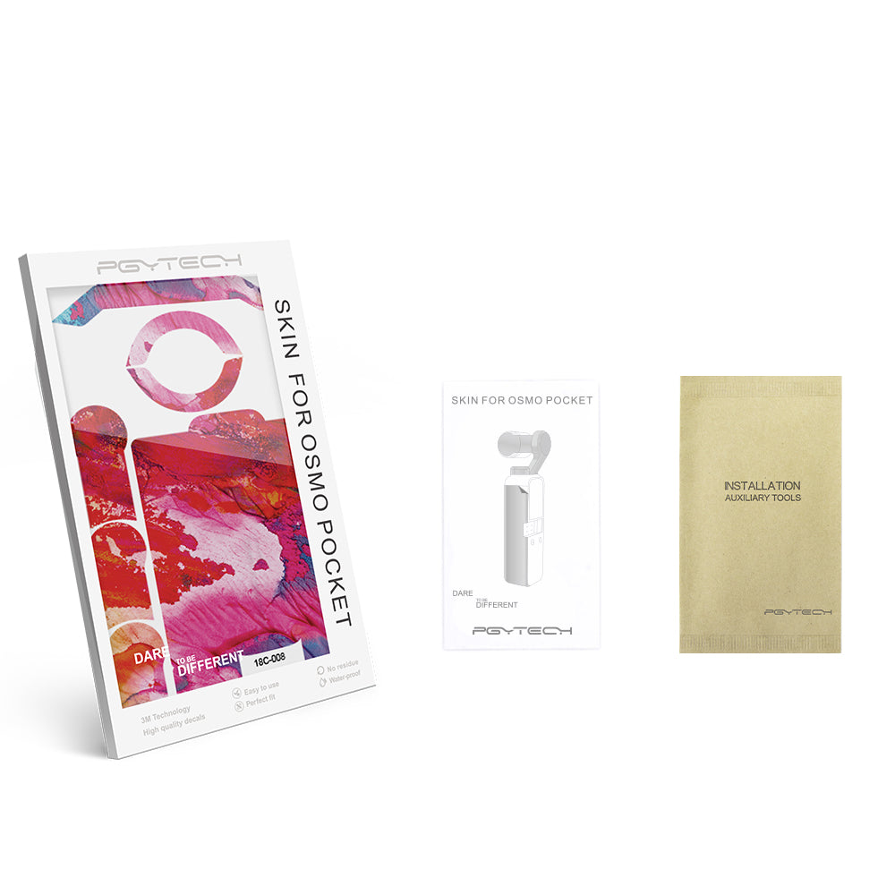 3Pcs Waterproof Stickers for DJI OSMO Pocket Handheld Gimbal Colorful Decals 3M Scotchcal Film Skin Stickers