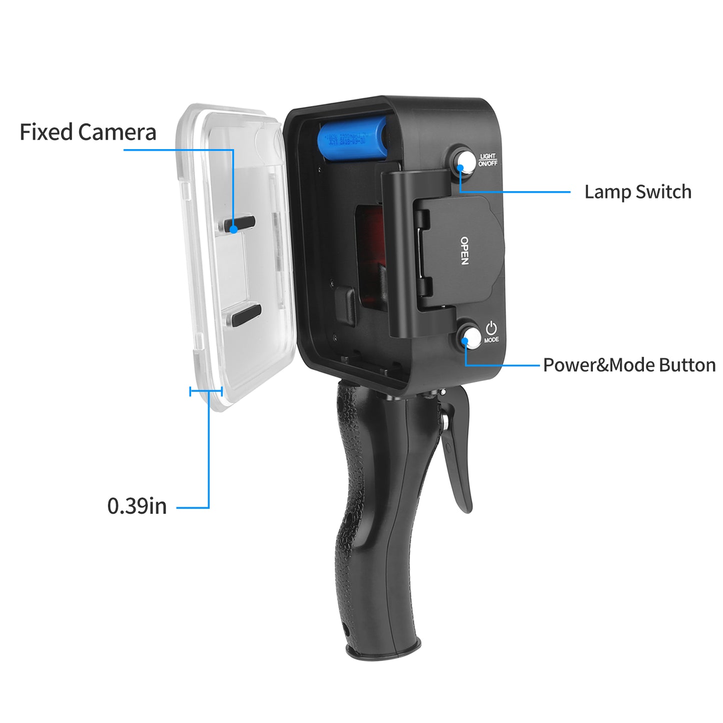 Diving Underwater Light 35M Waterproof Case LED Flashlight with Red Filter and Shutter Trigger for Gopro Hero 5/6/7