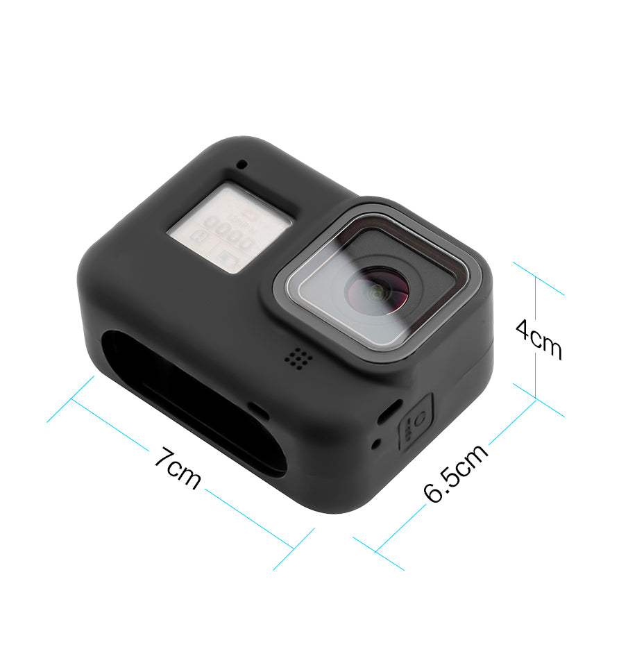 Gopro 8 Sports Camera Protecitve Cover Silicone Case - Black