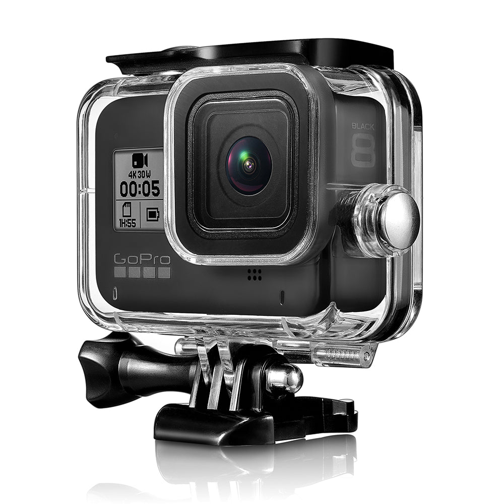 Uniqkart for Gopro 8 Waterproof Case+Red Purple Pink Filter