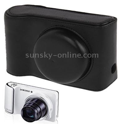 Leather Camera Case Bag for Samsung EK-GC100 (Black)