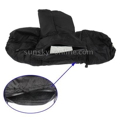 Multi-Purpose Camera Cold-Resistant Covers with Leather Cold-Resistant Gloves (Black)