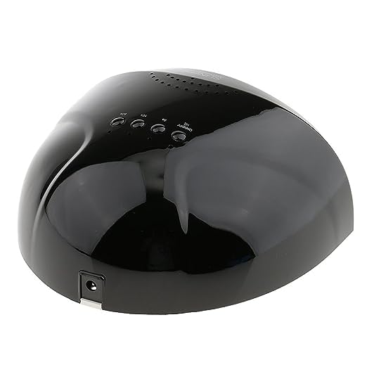UNIQKART Electric Professional White Light LED UV Lamp Nail Dryer Polish Acrylic Gel Art Machine with Timer Function - Black