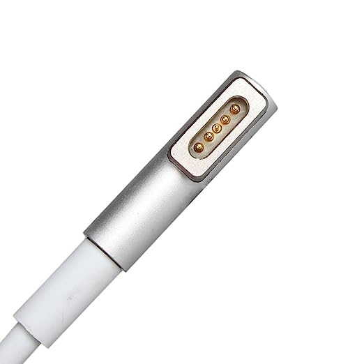 UNIQKART DC L Shape Cable Cord to Repair Adapter for A1278, A1369, A1185, Laptops (White)