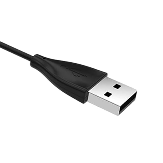 UNIQKART USB Charging Cable Cord Charger For Fitbit Flex 2 Smart Watch Black