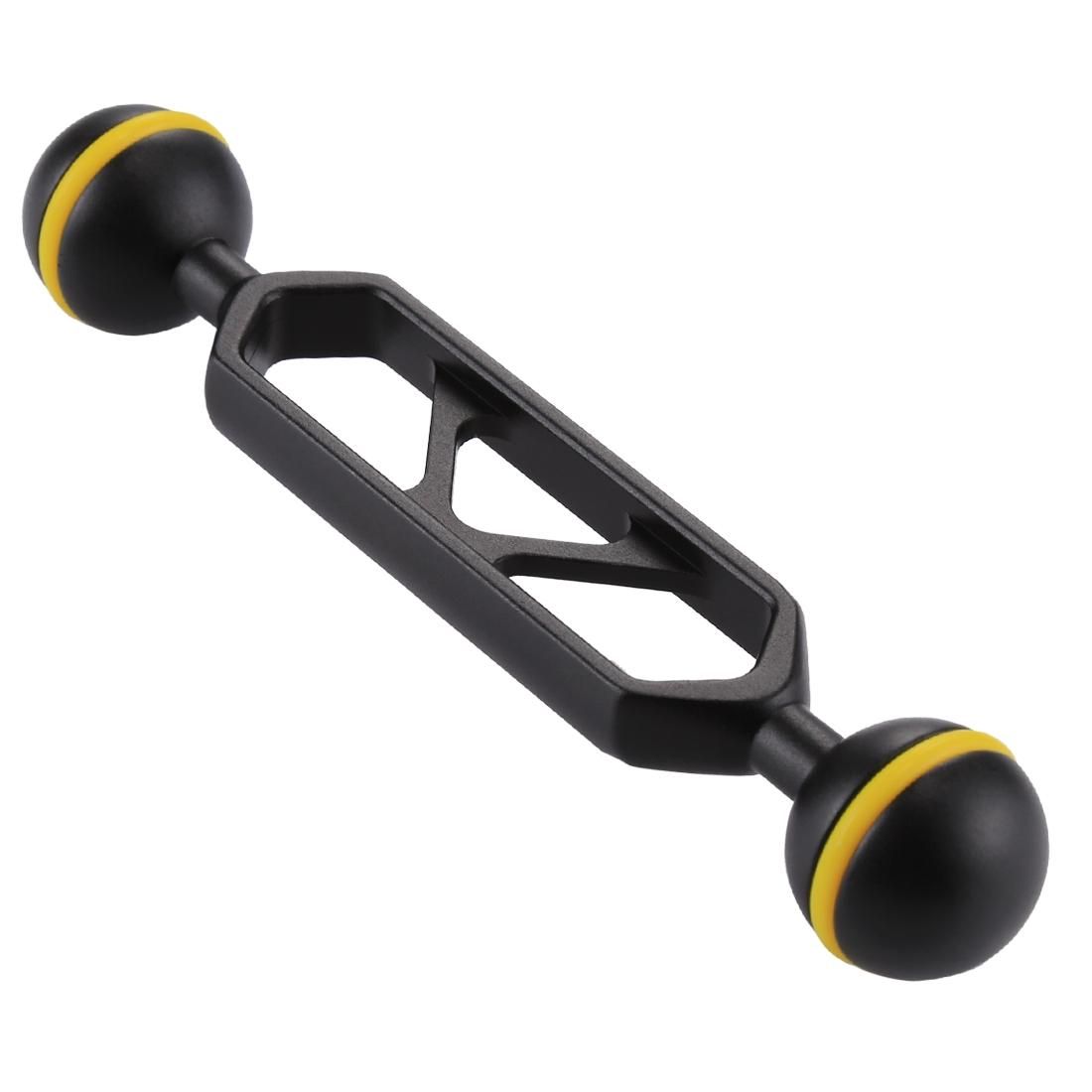 PULUZ 5 inch 12.6cm Aluminum Alloy Dual Balls Arm for Underwater Torch / Video Light, Ball Diameter: 2.5cm