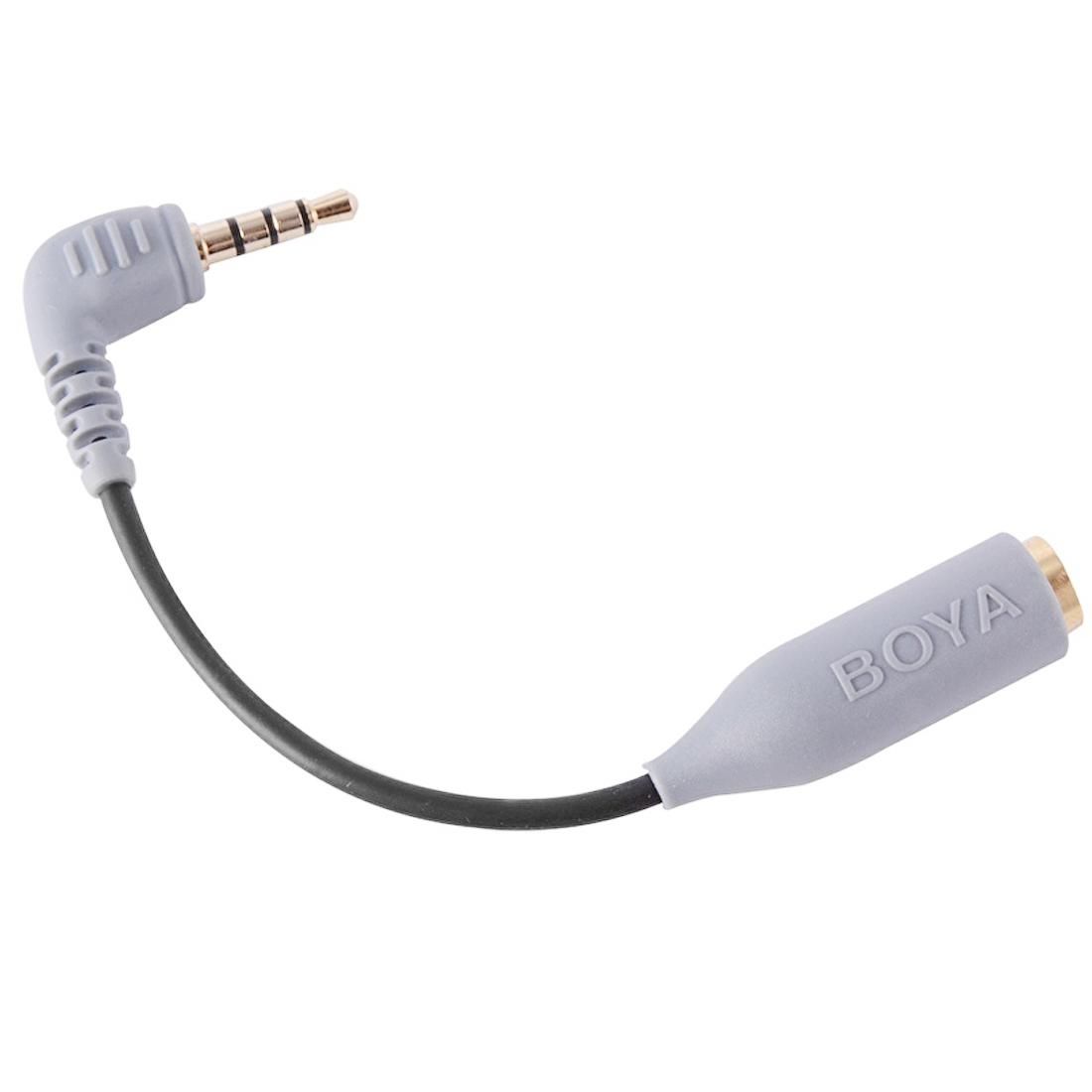BOYA BY-CIP 3.5mm Jack Audio Male to Female Headset Microphone Adapter Cable (Grey)