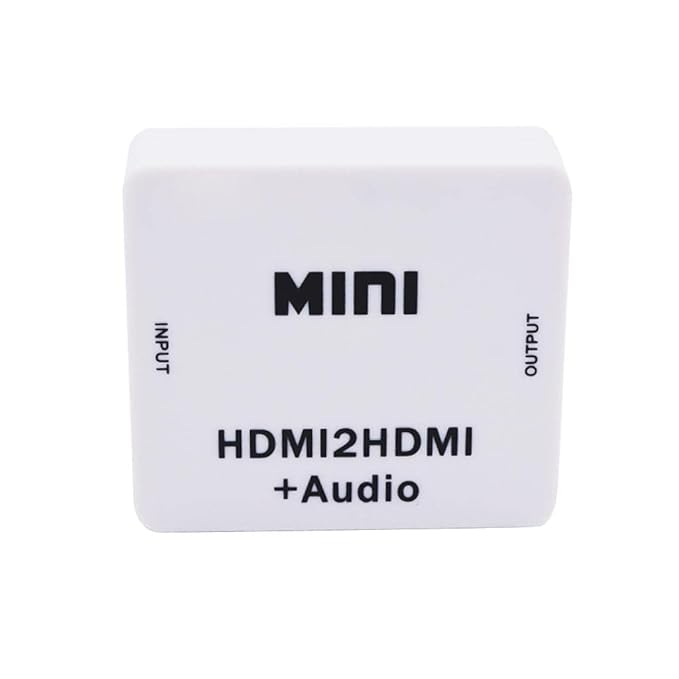 UNIQKART Mini HDMI to HDMI Adapter Support 1080P Full HD Audio Converter for Pc Laptop