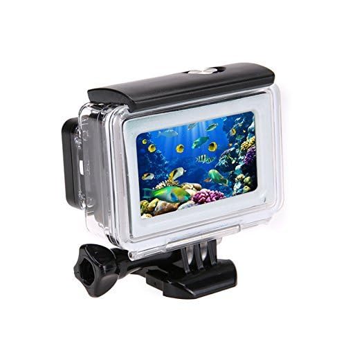 UNIQKART 40m Underwater Waterproof Back Protective Housing Case Cover for Yi 2 II 4K Touchscreen Panel