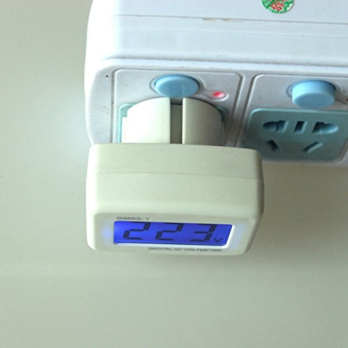 New AC 110V 220V Digital Voltmeter EU Plug Household Factory Voltage Power Monitor with LCD AC Panel Meter