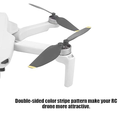 UNIQKART RC Drone Accessories, RC Drone Replacement, Gold+Black Aerodynamic Design For Mavic Mini RC Drone