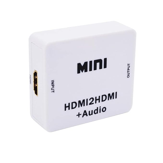 UNIQKART Mini HDMI to HDMI Adapter Support 1080P Full HD Audio Converter for Pc Laptop