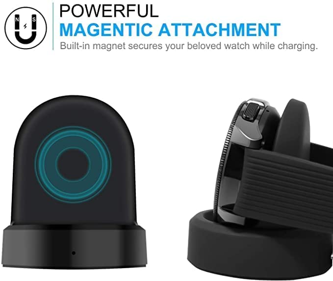 UNIQKART Watch Charger Compatible for Samsung smartwatch S2/S3/S4 - Replacement Frontier Charging Dock for Galaxy Sport Smart Watch Accessories with USB Charging Cable