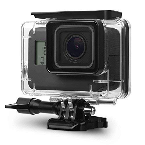 UNIQKART Underwater Housing Waterproof Case Diving Protective Shell Accessories Replacement Cover with Bracket for GoPro Hero7 Black, Hero 6, Hero 5 Action Camera