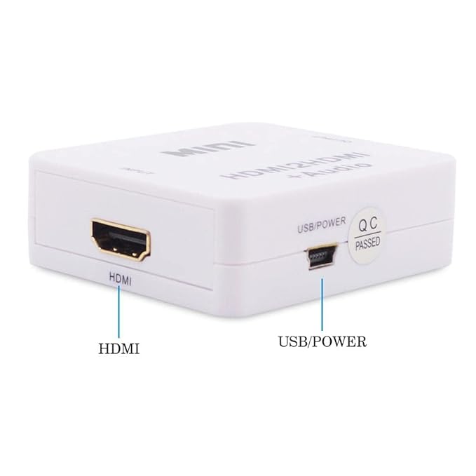 UNIQKART Mini HDMI to HDMI Adapter Support 1080P Full HD Audio Converter for Pc Laptop
