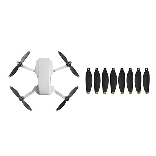 UNIQKART RC Drone Accessories, RC Drone Replacement, Gold+Black Aerodynamic Design For Mavic Mini RC Drone