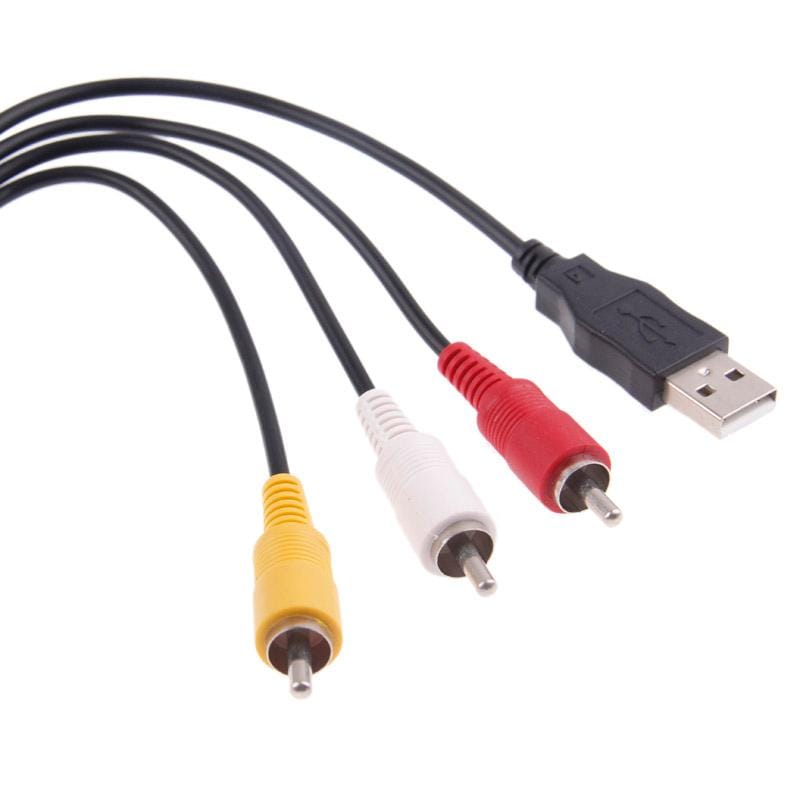 Digital Camera USB + AV Cable for Sony MD3 / DSC-W350 / W350D / W360 / W380, Length: 1.5m (Black)