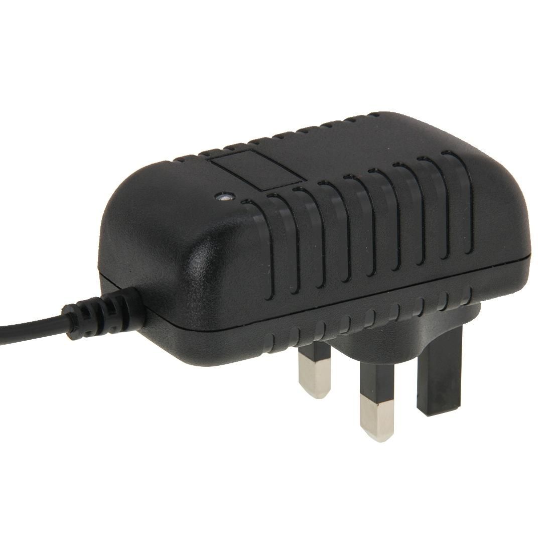 UK Plug AC 100-240V to DC 12V 1A Power Adapter, Tips: 5.5 x 2.1mm, Cable Length: about 90cm (Black)