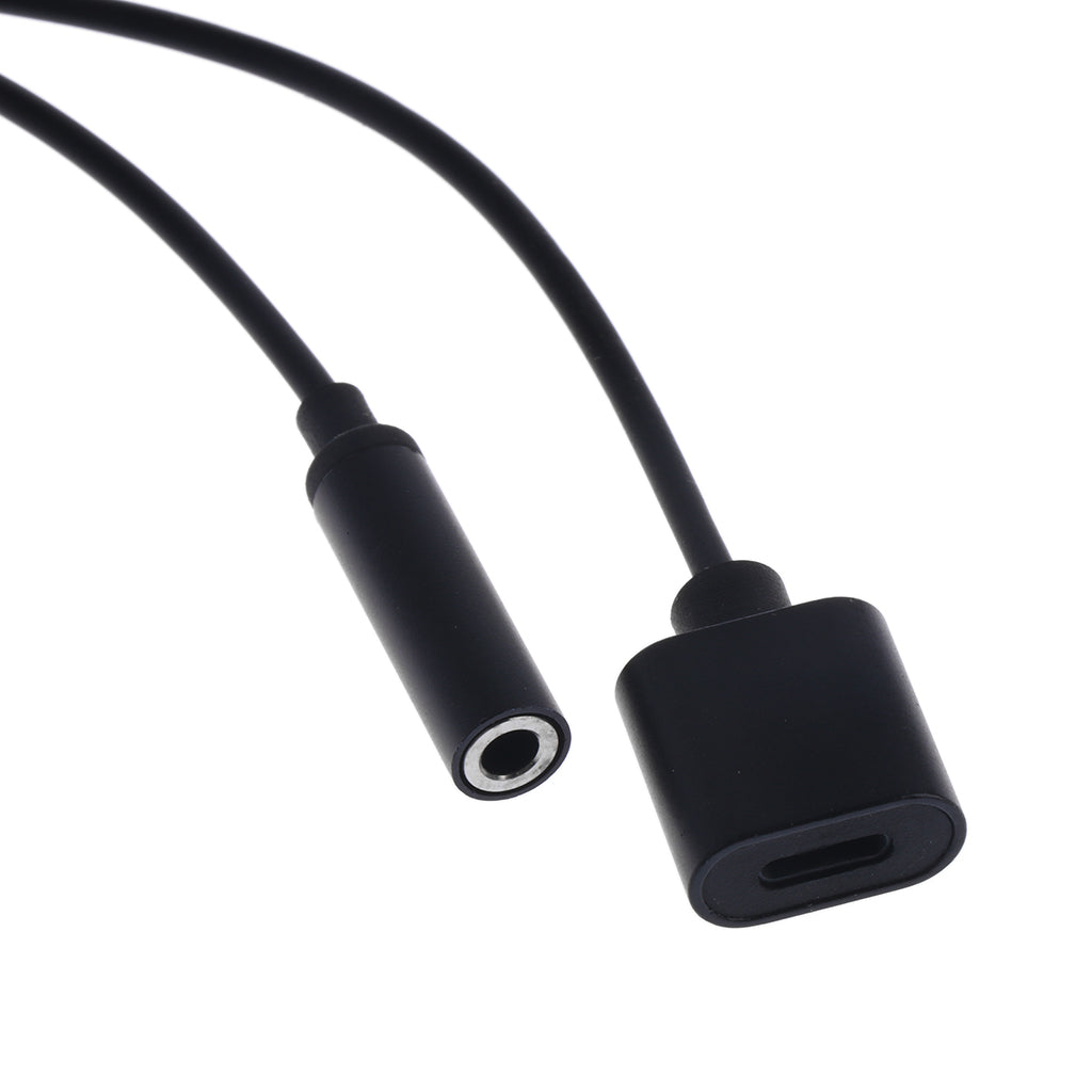 2 in 1 3.5mm Aux Headphone Jack & Charger Adapter for iPhone 7 8 Plus Black