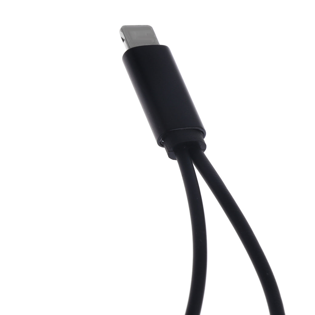 2 in 1 3.5mm Aux Headphone Jack & Charger Adapter for iPhone 7 8 Plus Black