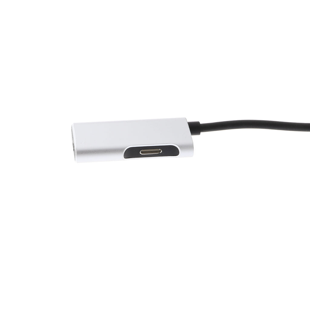 2 in 1 Audio Headphone Adapter Charging Cable for iPhone 7 7P 8 8P X Silver