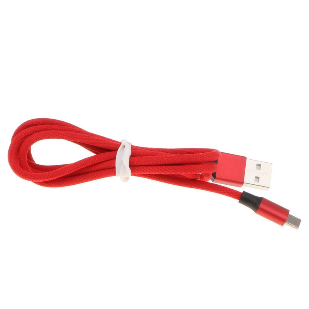 2 in 1 Dual Connector Fast Charging USB Data Cable for Android iPhone Red