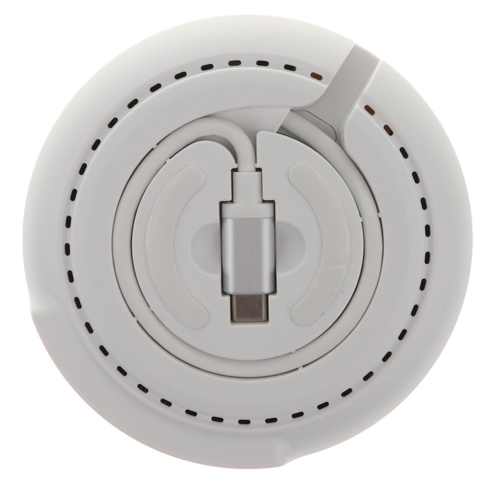 2 in 1 Type-C to Micro USB/HDMI/VGA HUB Dock +5W Wireless Charger White