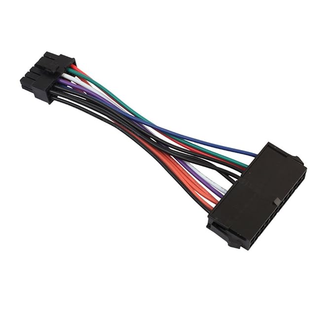 UNIQKART ATX 24 Pin Female to 12 Pin Male Converter Power Supply Cable Cord for Acer Computer